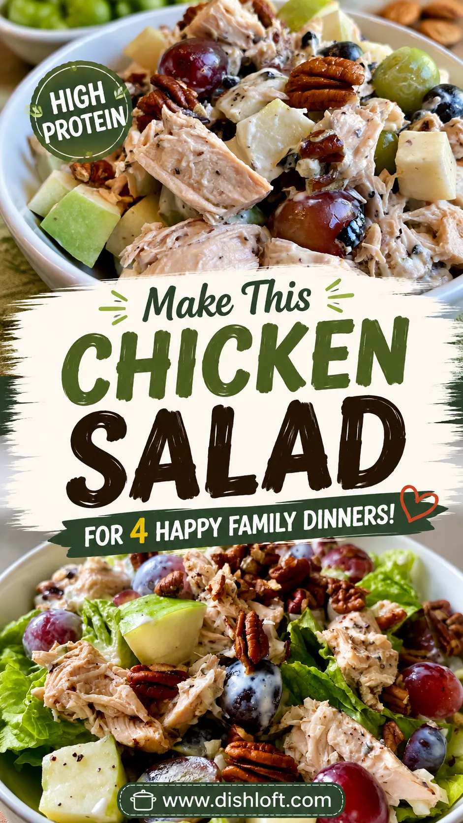 high protein chicken salad
