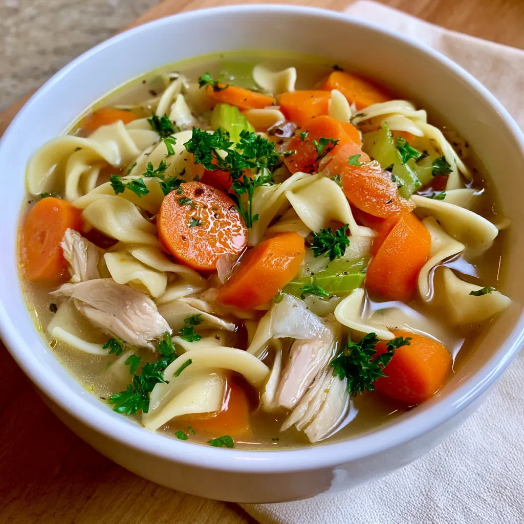 homemade chicken noodle soup