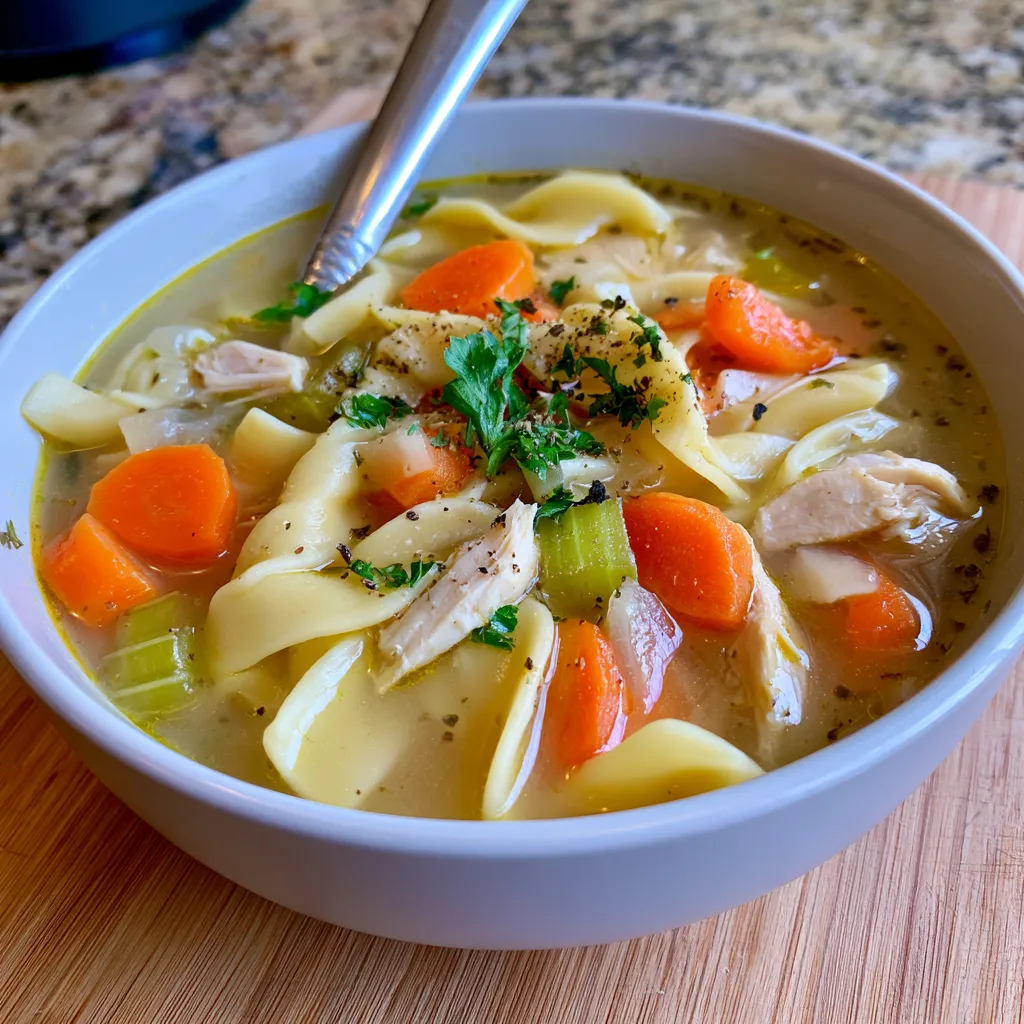 homemade chicken noodle soup