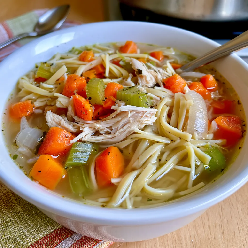 homemade chicken noodle soup