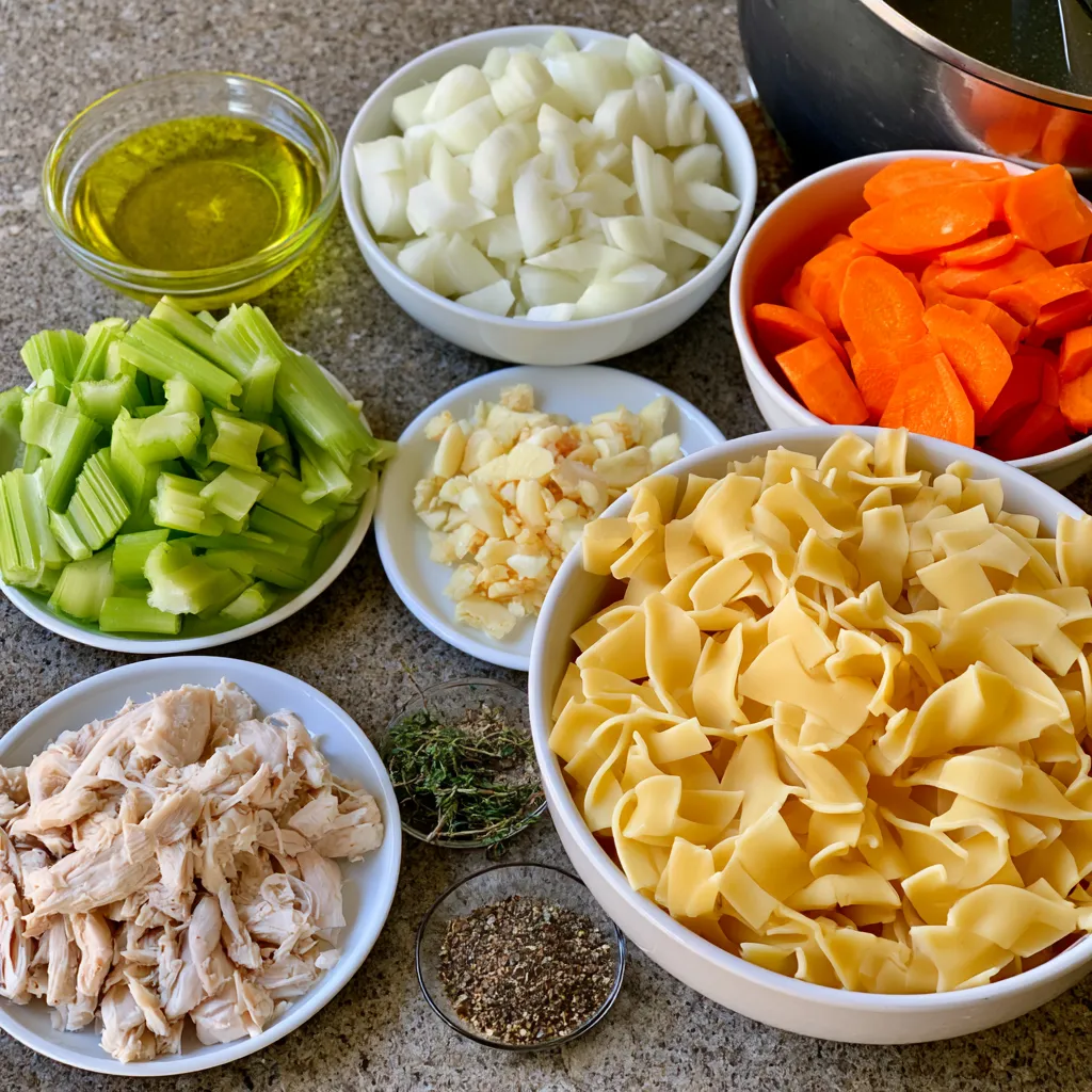 homemade chicken noodle soup