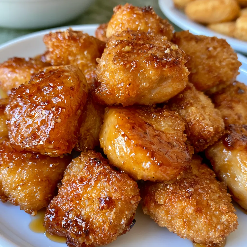 honey garlic chicken bites
