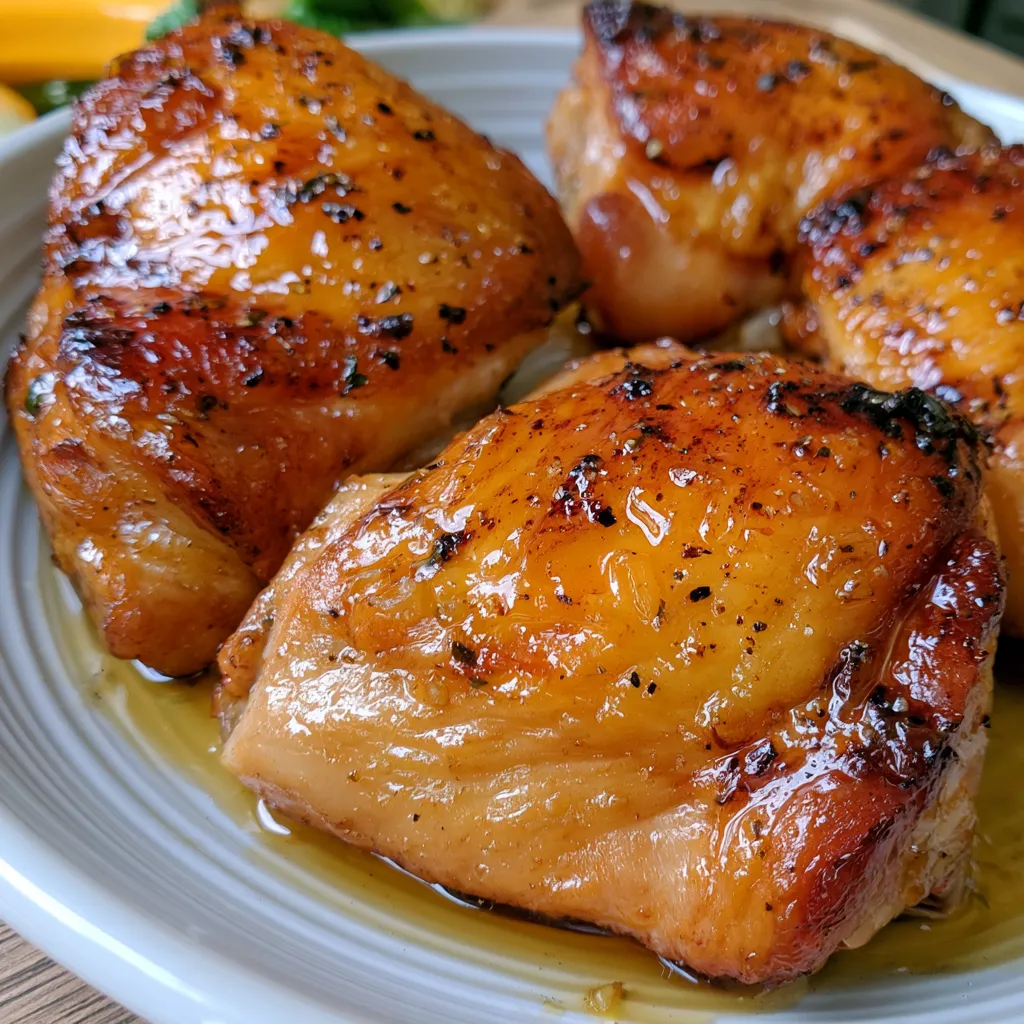 honey garlic chicken thighs