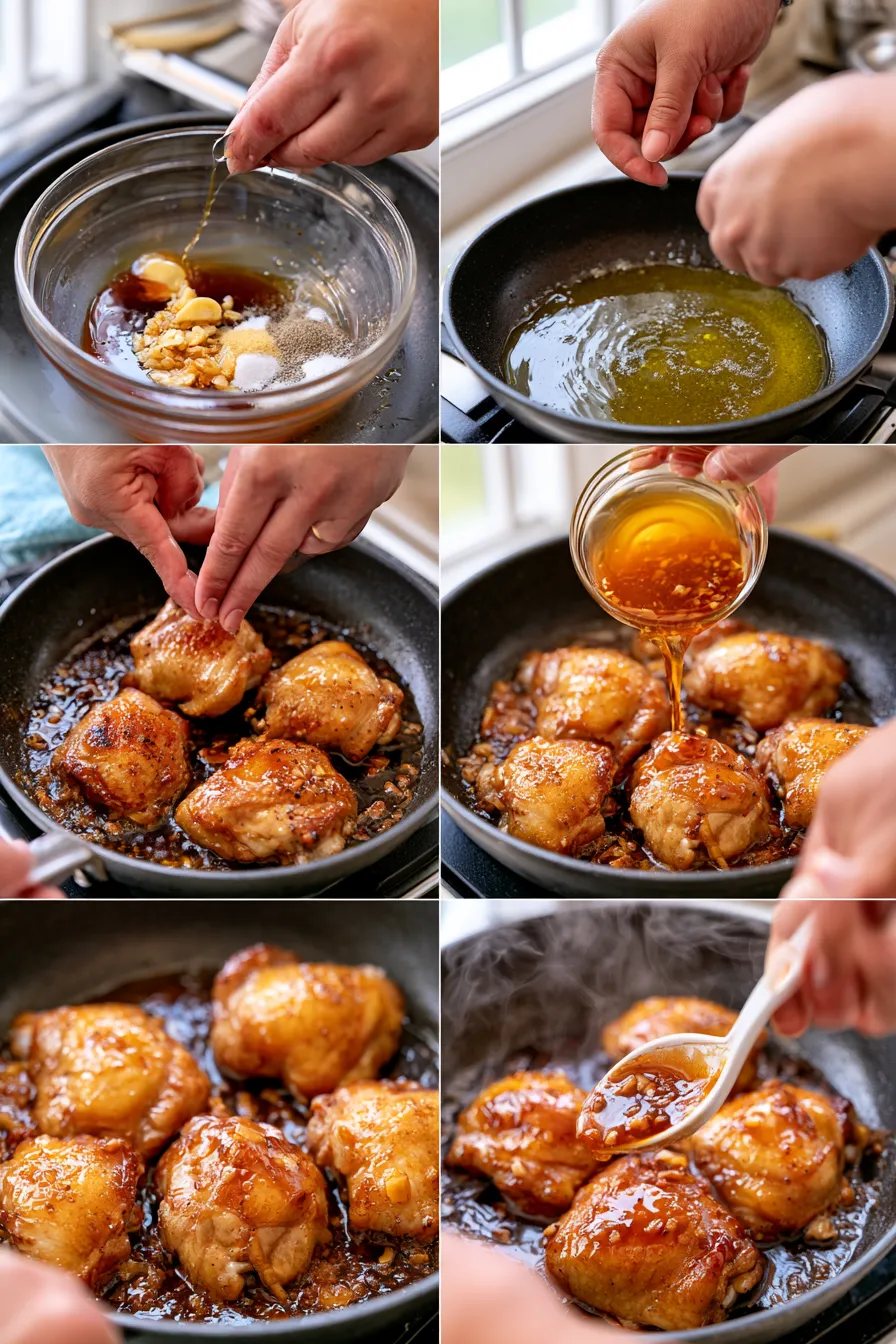 honey garlic chicken thighs