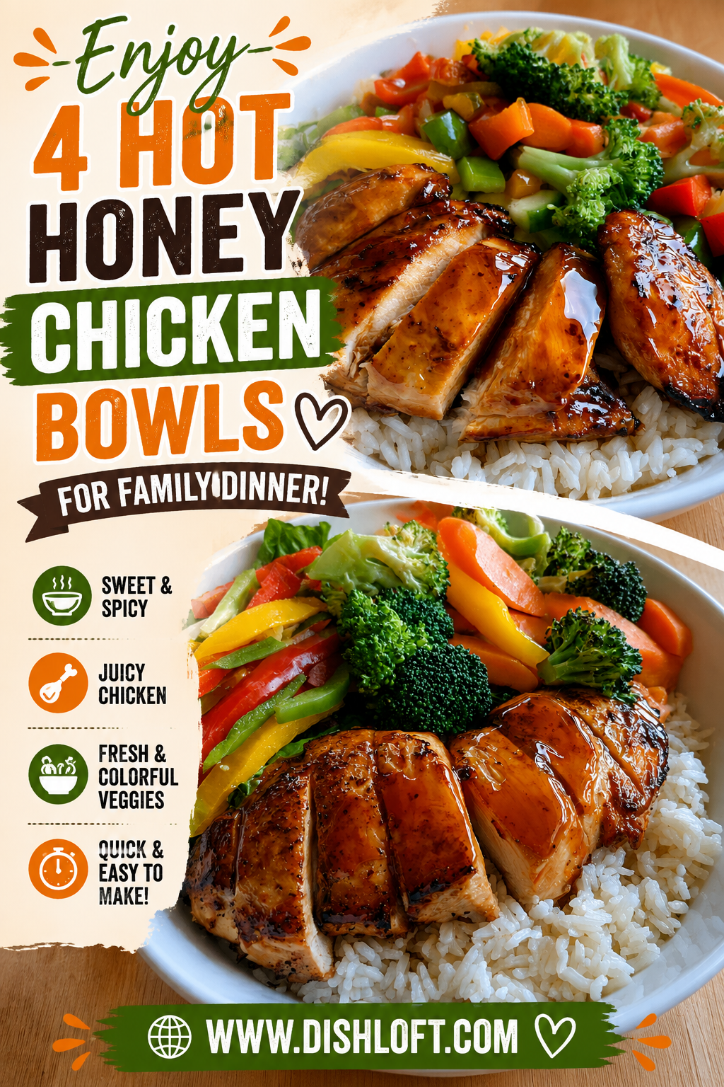 hot honey chicken bowl
