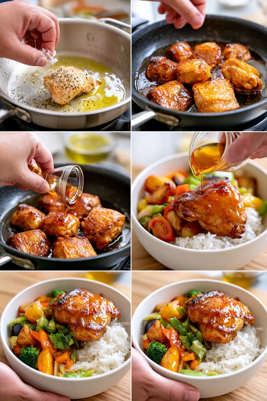hot honey chicken bowl