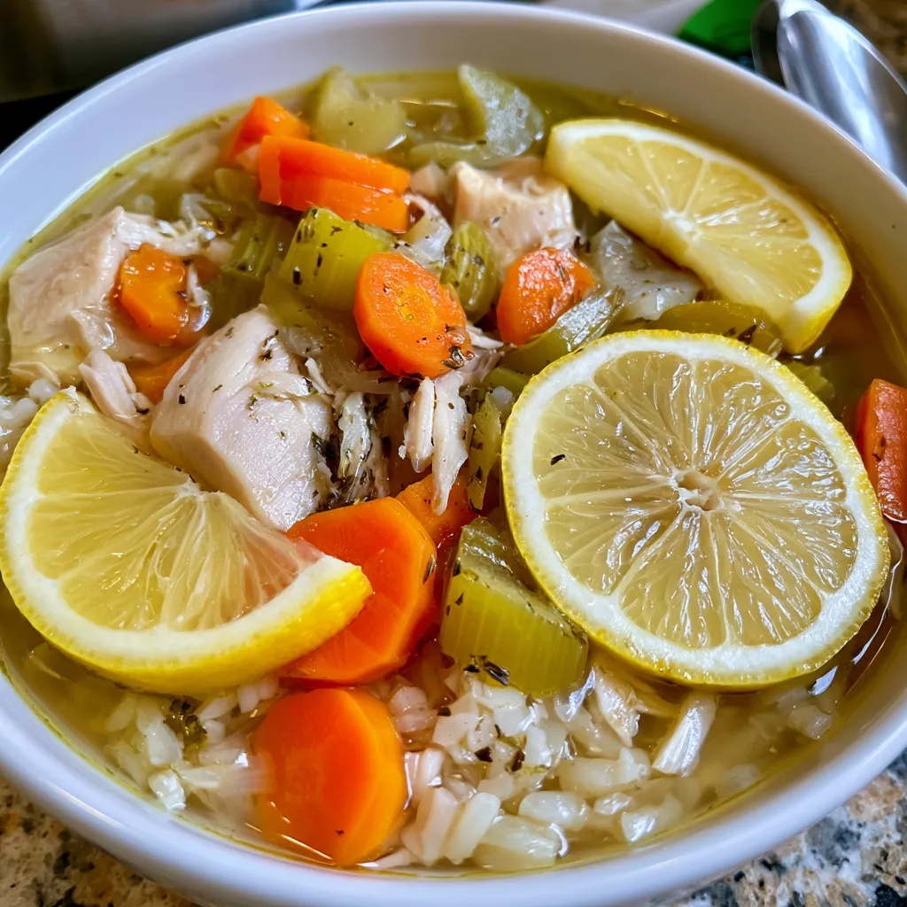 instant pot healthy lemon chicken soup