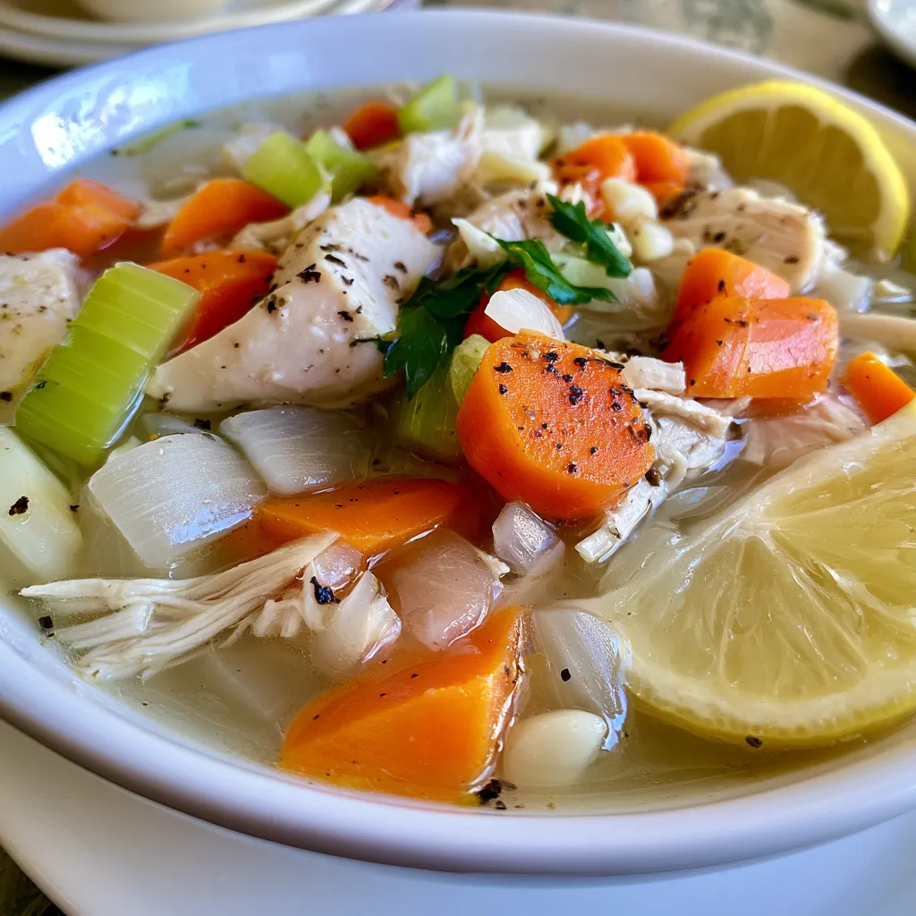 instant pot healthy lemon chicken soup