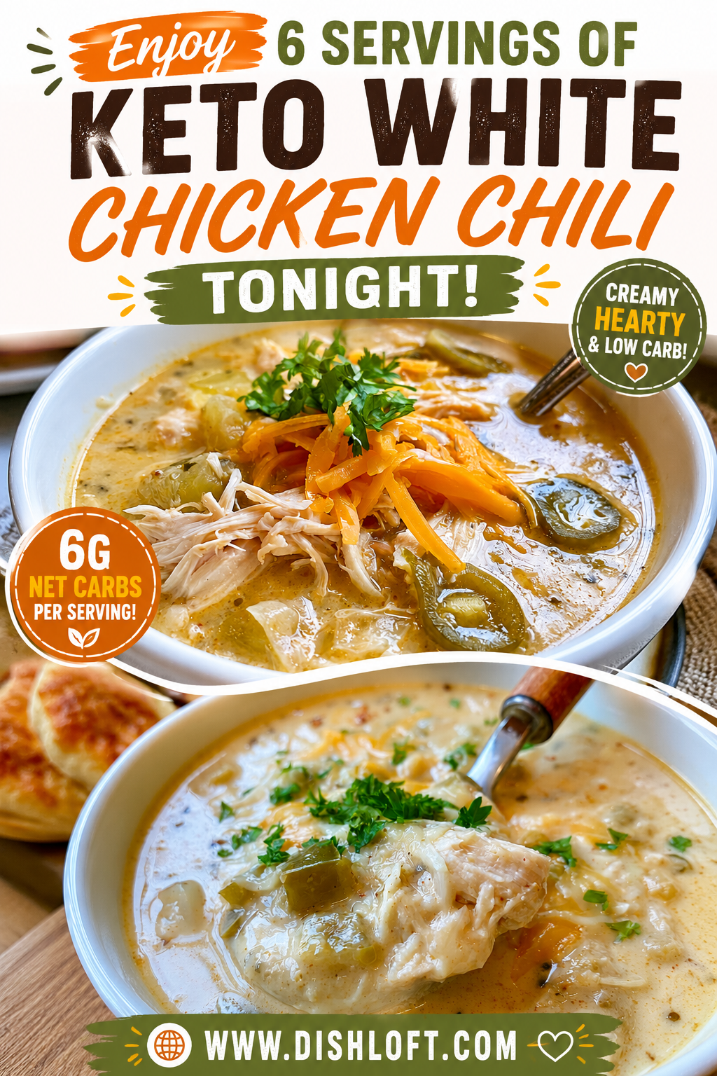 keto white chicken chili