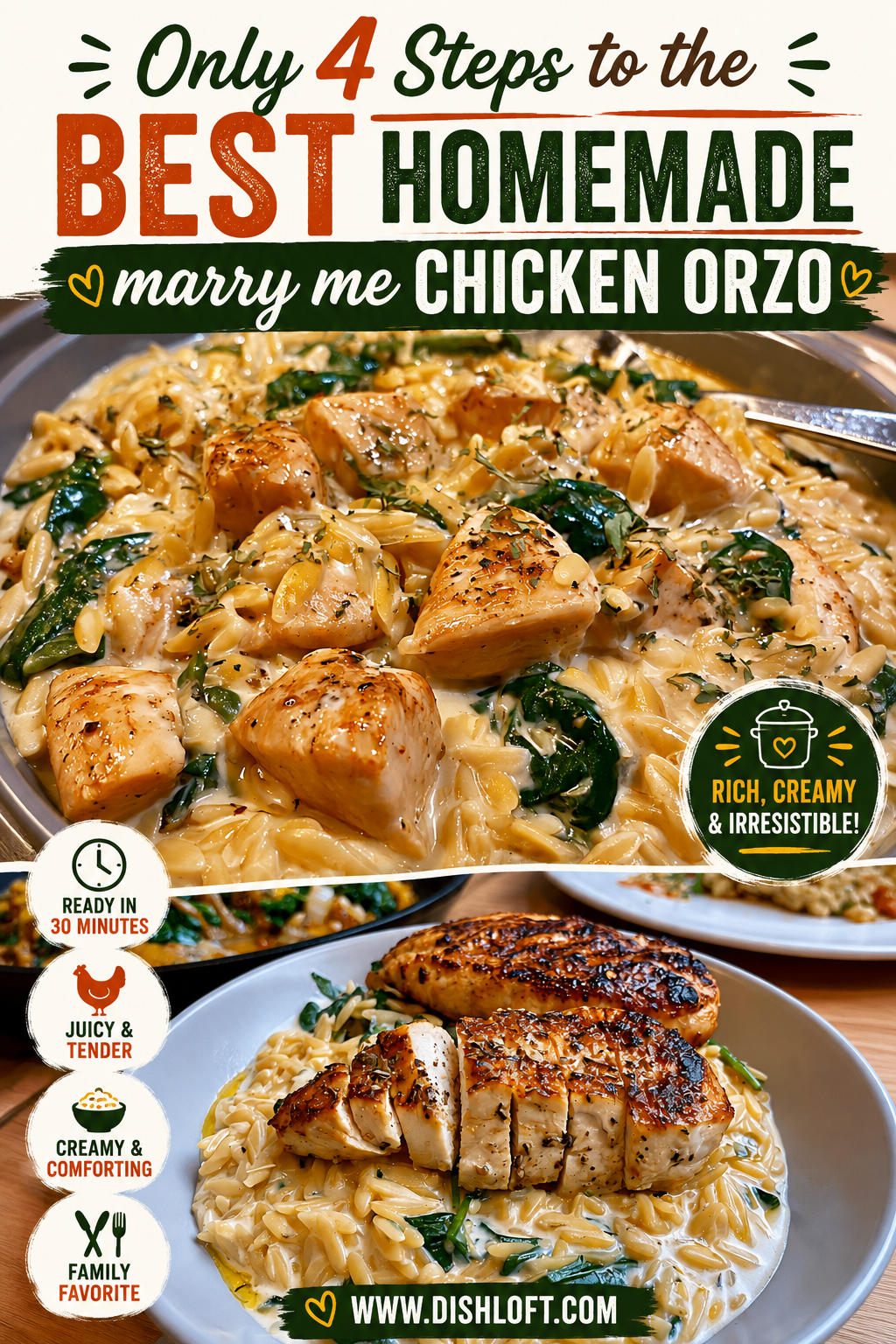 marry me chicken orzo
