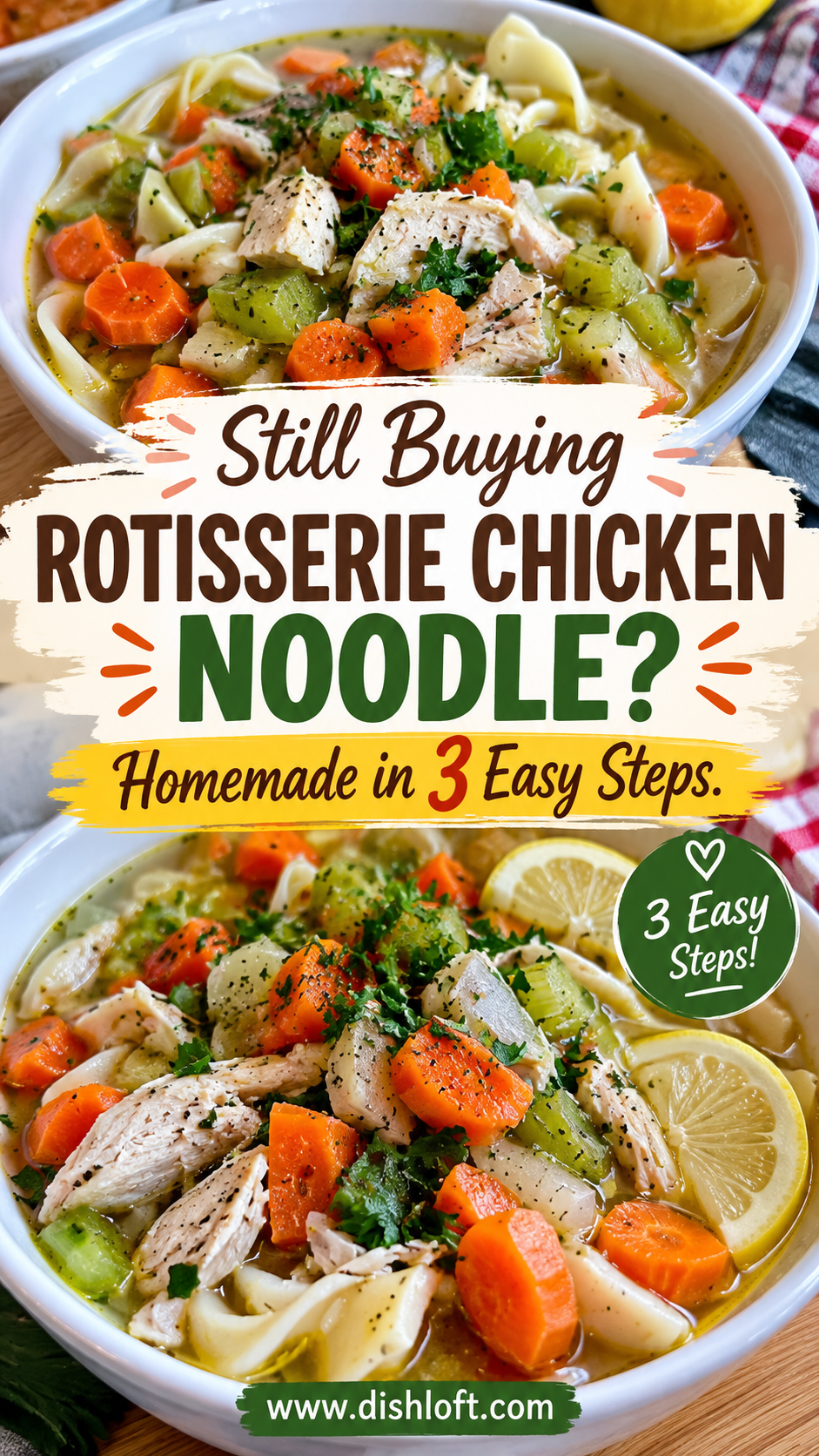 rotisserie chicken noodle soup