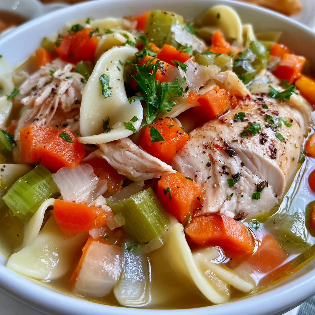 rotisserie chicken noodle soup
