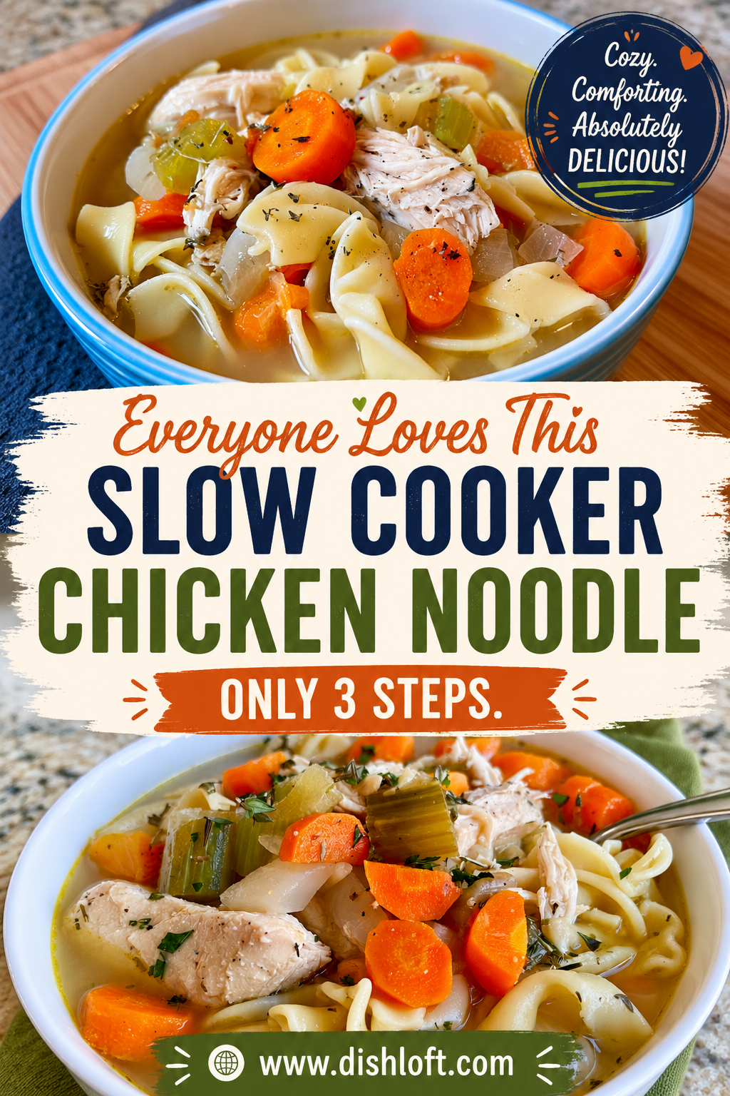 slow cooker chicken noodle soup