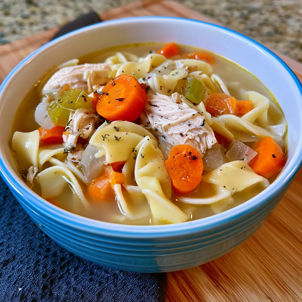 slow cooker chicken noodle soup