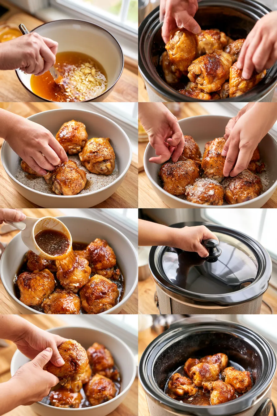 slow cooker honey garlic chicken