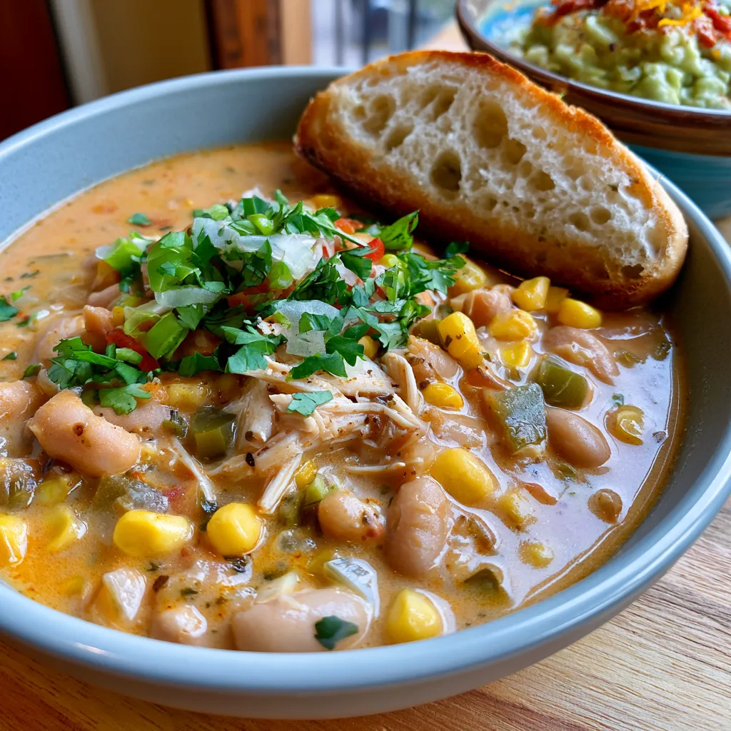 southwest creamy white chicken chili