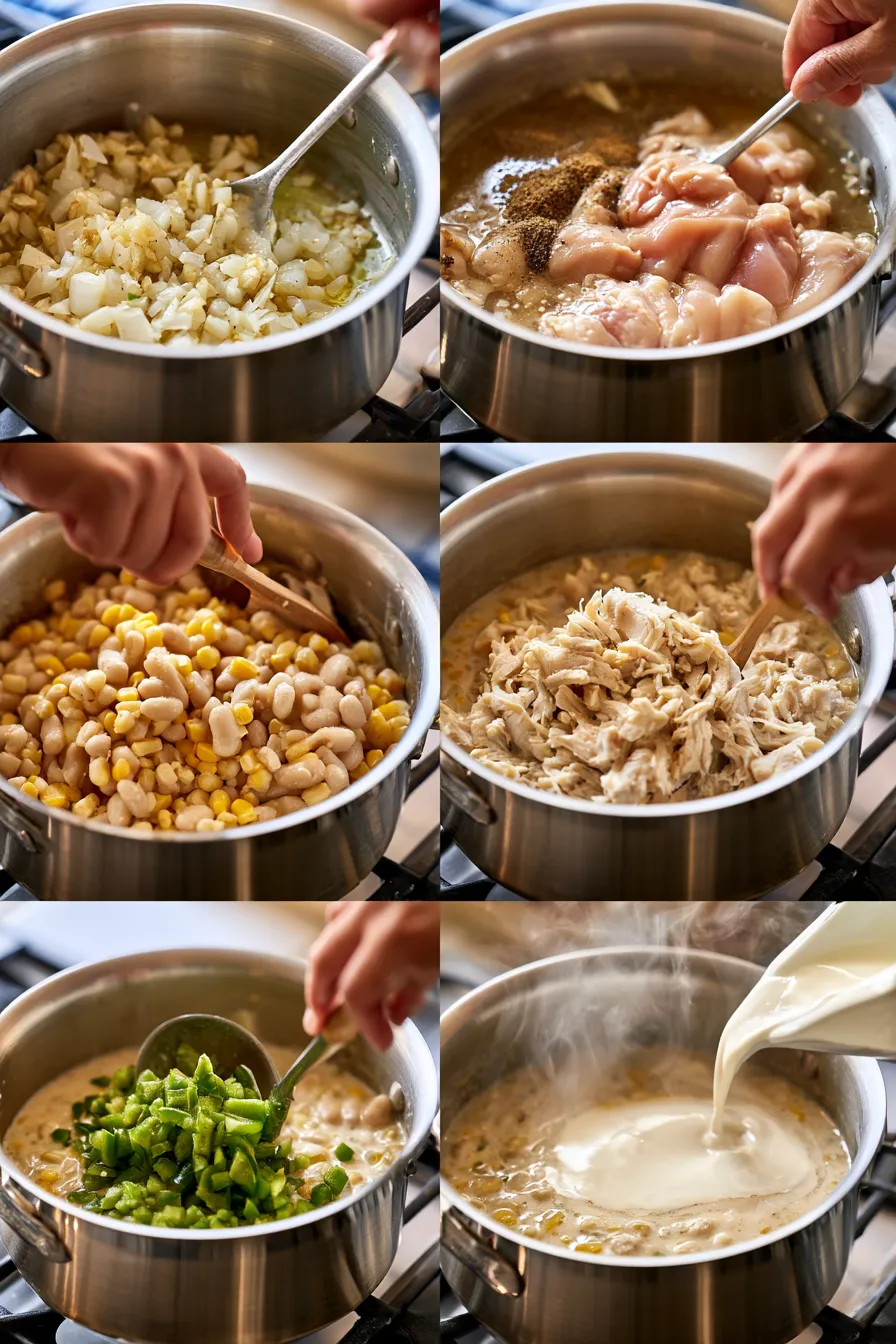 southwest creamy white chicken chili