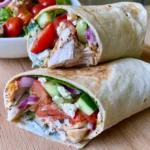 tasty greek chicken wraps